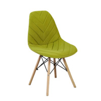 Product photo E03 chair cover for Eames, olive from the ChiedoCover company.