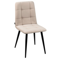 Product photo Olss chair, beige velour, metal legs from the manufacturer ChiedoCover, product picture, real product photo